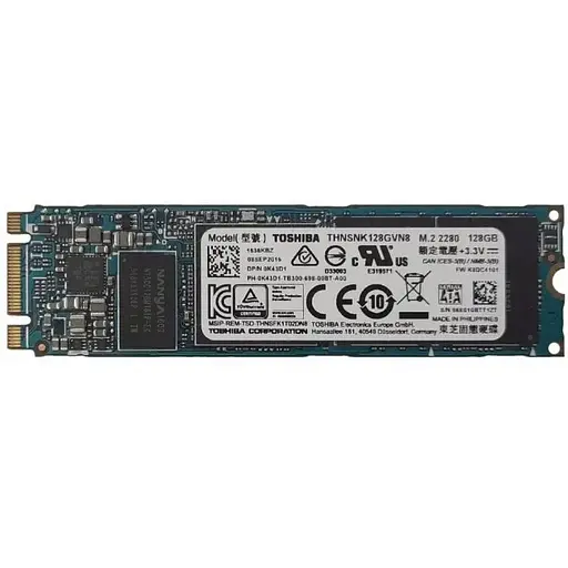 Накопичувач SSD Toshiba M.2 2280 128GB (THNSNK128GVN8) Б/В - фото 1