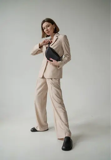 Поясна сумка Ada чорна - фото 3