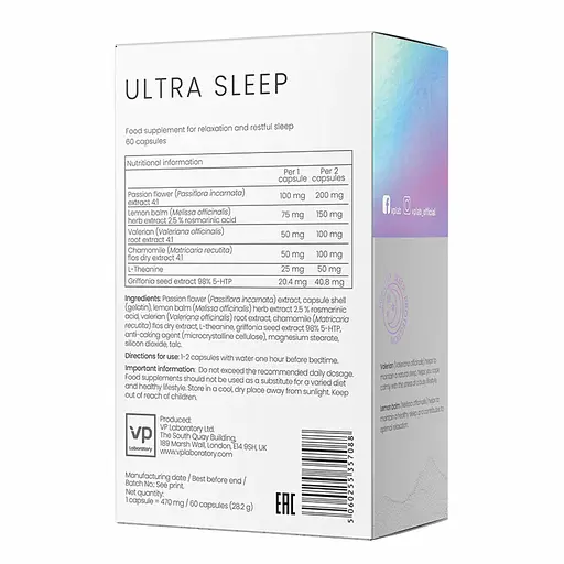 Комплекс для сна VPLab Ultra Sleep 60 капсул - фото 2