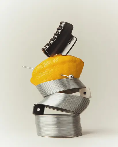 Заколка для волос Matte dark graphite Maxi металлическая 50 г - фото 5