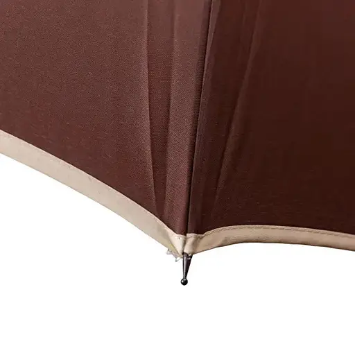 Зонт-трость Yiwu HP-23-16BR полуавтомат складной 120 см коричневый - фото 5