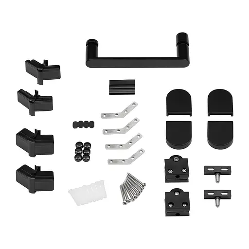 Душова кабіна Qtap Scorpio BLA10115-AC6 100x100 см, скло Clear 6 мм, покриття CalcLess без піддона, Чорний, Універсальна, прозорий - фото 5