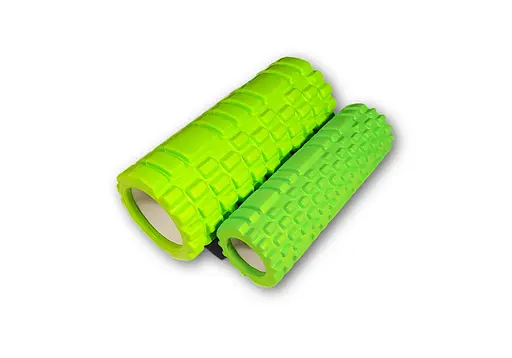 Массажный ролик EasyFit набор Grid Roller Double 33 см Салатовый (EF-7737s-6) - фото 2