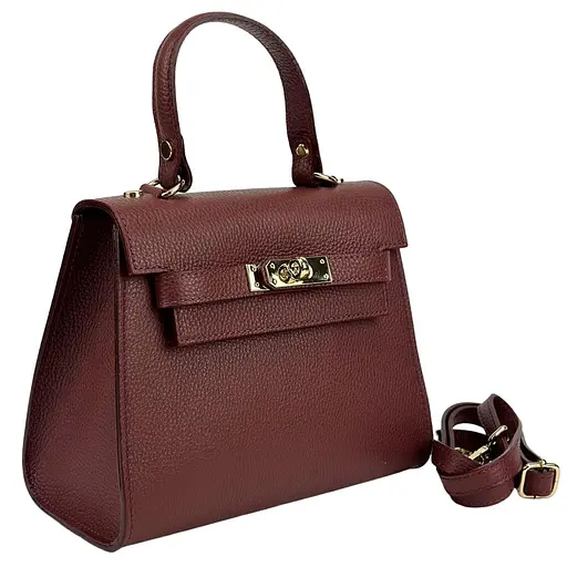 Небольшая классическая кожаная сумочка Firenze Italy F-IT-9866DR