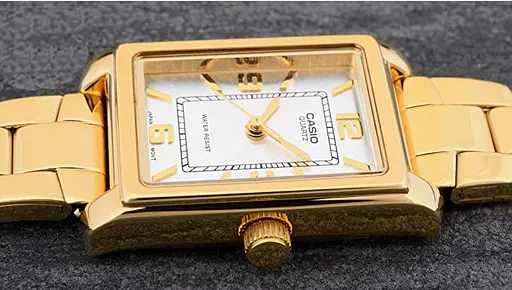 Годинники наручні жіночі стильні кварцові золотисті оригінал Casio LTP-1234G-7AEF (модуль №1330) - фото 6