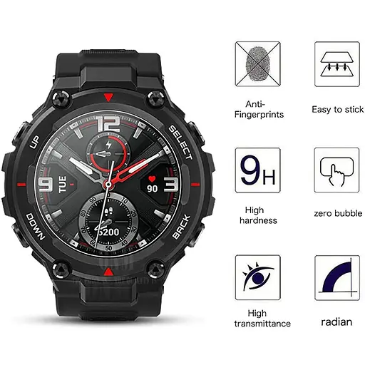 Закаленное защитное стекло VSKEY для часов Amazfit T Rex, диаметр 33 мм - фото 2