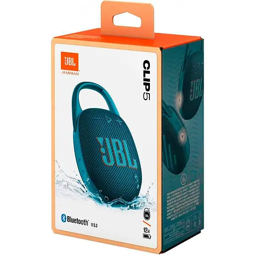 Портативна акустика JBL Clip 5 Blue (JBLCLIP5BLU) - фото 7