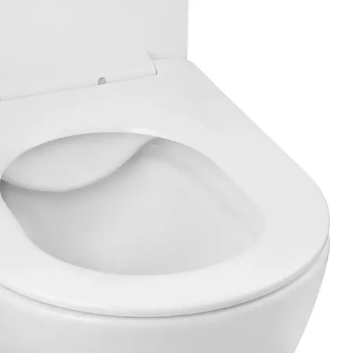 Унитаз подвесной безободковый Kroner Harz WHI523632 RIMLESS с сиденьем (KH523632WHIR) (CV032969) - фото 6