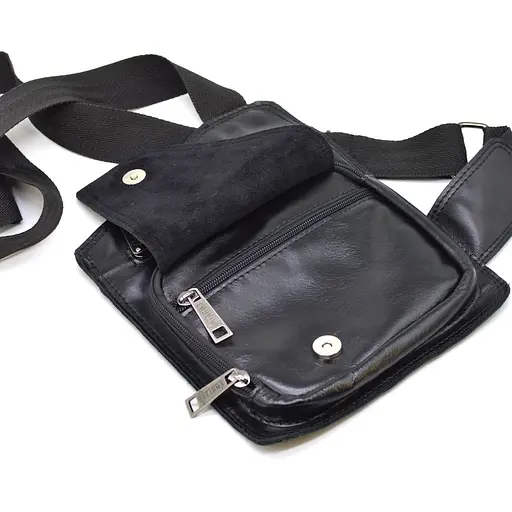 Чоловіча шкіряна сумка через плече TARWA 25х20х4 см sum0025884 - фото 2