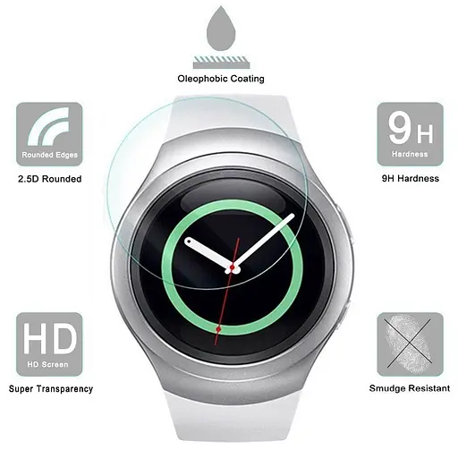 Закаленное защитное стекло VSKEY для часов Samsung Galaxy Gear S3, диаметр 33 мм - фото 3