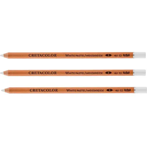 Набір олівців для рисунку Cretacolor Білий середній 3 шт. 