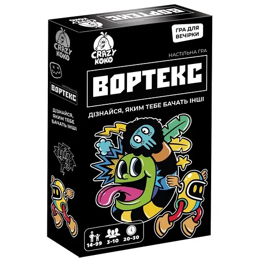 Игра настольная развлекательная "Вортекс" Crazy Koko 14+ VT5903-01 Vladi Toys, в коробке (4820234765836) - фото 1