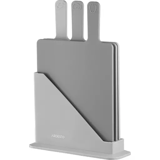 Набір дошок кухонних на підставці Ardesto Fresh 24.1х33х7.9 см 3 шт. (AR1403GRB) - фото 2