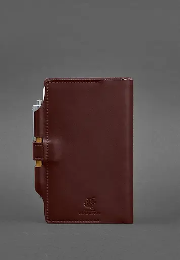 Шкіряний блокнот (Софт-бук) 4.0 бордовий - фото 6
