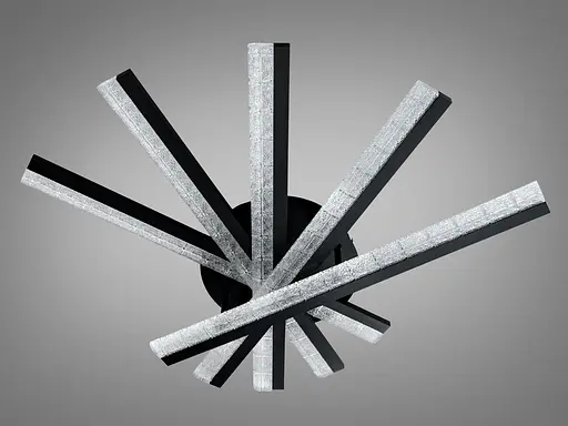 Стельова LED люстра Diasha чорна 70 W - фото 3