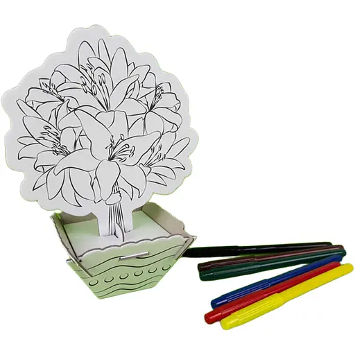 Конструктор раскраска Zirka Лилии ЗD (378007) - фото 3
