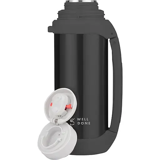 Термос Well Done 1 л чорний (WD-7031B) - фото 2