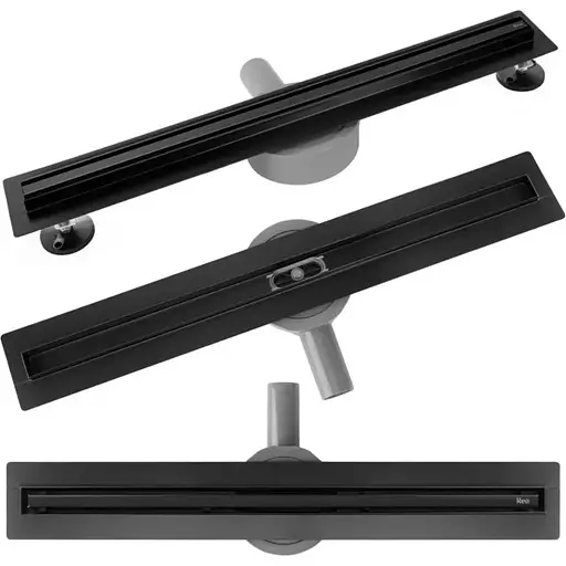 Трап для душу Rea Neox 60 Slim Pro black REA-G2700 - фото 1