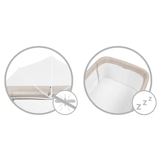 Приставная кроватка Kidwell ALULA Beige - фото 7