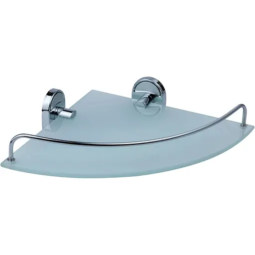 Полка для ванной комнаты угловая Kroner KRM Elbe - ACG2921-1 CV022897, Хром - фото 1