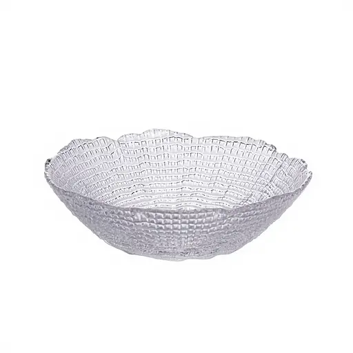 Салатниця маленька скляна прозора 350 мл, кругла салатниця для салатів фруктів та десертів Yiwu 64486-50