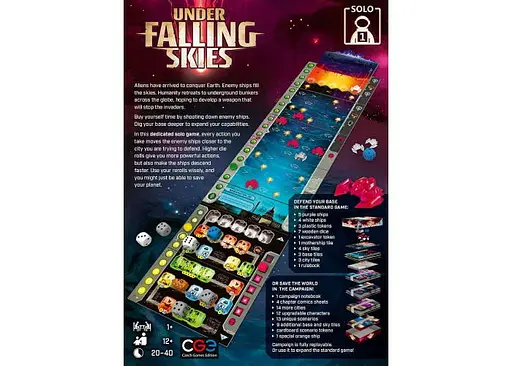 Настільна гра Czech Games Edition Під Полум'ям Небес (Under Falling Skies) (англ.) (CGE00058) - фото 10