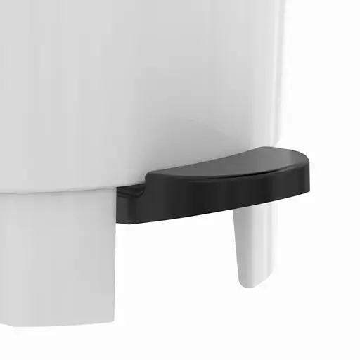 Бак для мусора с крышкой и колесиками Bidone 40x60x84h, 100 л светло-серый - фото 6