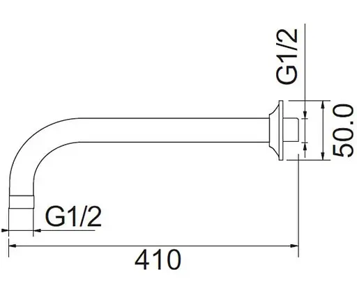 Кронштейн для верхнего душа AM.PM F0500700 Хром - фото 2