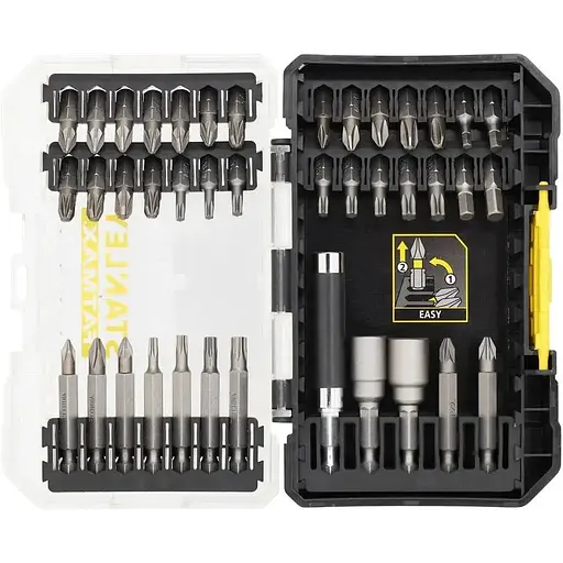 Набір біт Stanley FatMax Phillips Pozidriv Torx 10 шт. пластиковий кейс (STA88560)