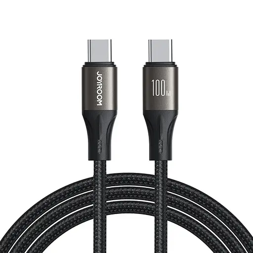 Кабель Joyroom S-A25 Light-Speed Series 100W Fast Charging Data Cable (Type-C to Type-C) 1,2 м черный