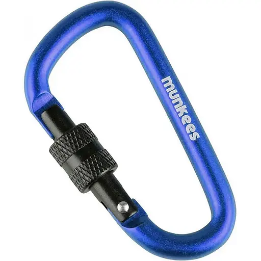 Брелок-карабін Munkees 3246 D with Screw Lock 6х60 мм Dark Blue (1012-3246-DB)