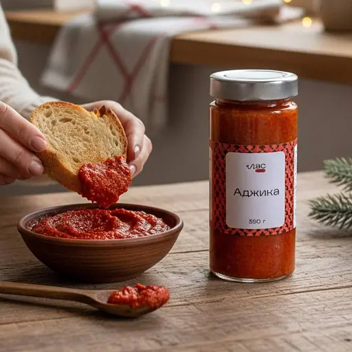 Аджика Домашня крафтова з яблуками (390 г)
 - фото 6
