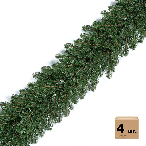 Хвойні гірлянди Hvoya Lux литі зелені (4 шт. x 2 м)