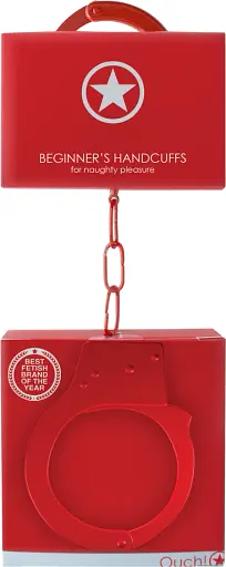 Наручники Ouch! Beginnerapos;s Handcuffs (красный) - фото 13