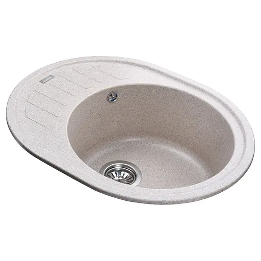 Кухонная мойка гранитная Globus Lux Arno миндаль 620х500мм-А0008, Терра - фото 2