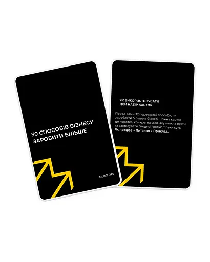 Набір карток Mudri 30 способів бізнесу заробити більше - фото 4