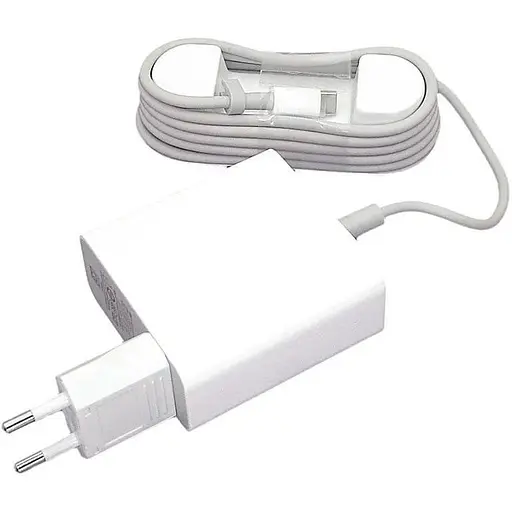 Блок питания OEM для ноутбука Xiaomi Type-C 45 W Type-C штекер (CDQ02ZM) квадратный белый - фото 1