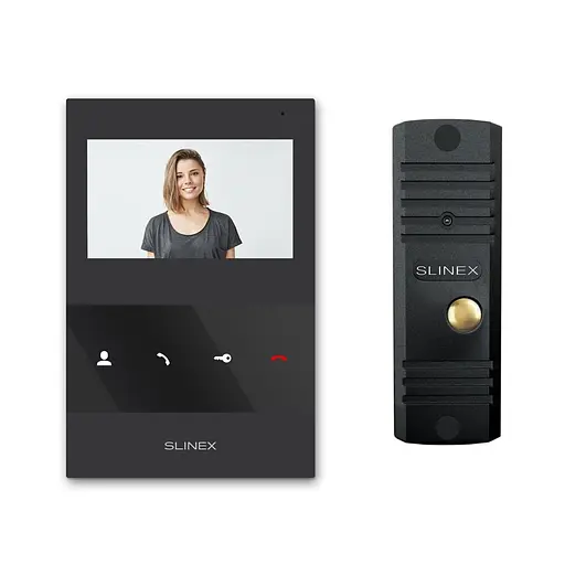 Комплект видеодомофона Slinex SQ-04M Black + ML-16HD Black (83-00065)