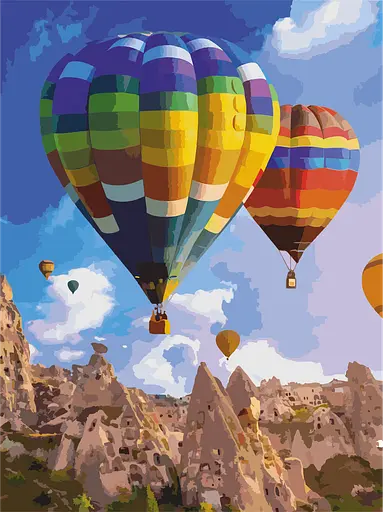 Полотно на картоне с контуром Rosa Start Пейзаж №31 30х40 хлопок акрил - фото 2