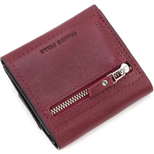 Кожаный кошелек Grande Pelle 10х9.5х2 см acs0029301 - фото 5