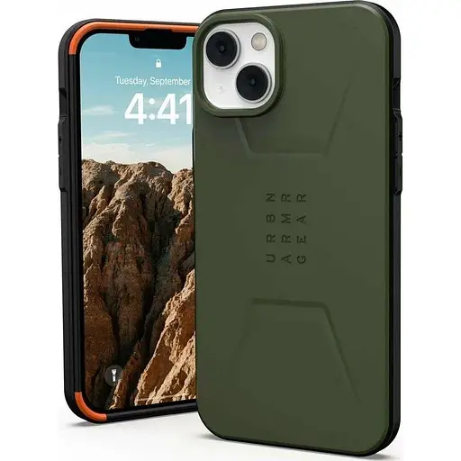 Оригінальний протиударний чохол UAG Civilian Magsafe для iPhone 15 Plus/14 Plus Olive 114037117272 - фото 4