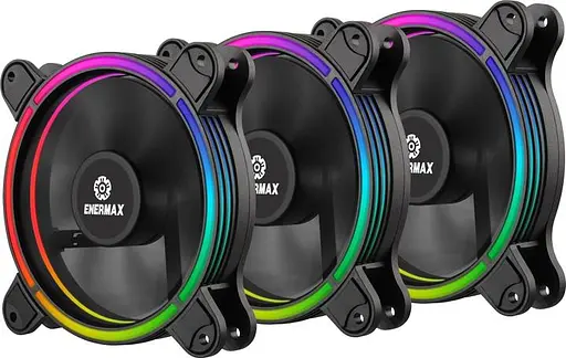Вентилятор Enermax 3-pack) PC FAN model T.B.RGB A.D. (UCTBRGBA12P-BP3) - фото 1