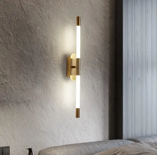 Настінний латунний світильник Phobos Line F довжина 80 см Арт. WB5/800 AB - фото 1