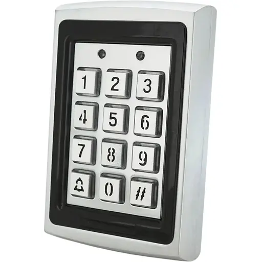 Кодова клавіатура Voltronic металева з вбудованим зчитувачем Proximity карт (115 х 75 х 30) - фото 1