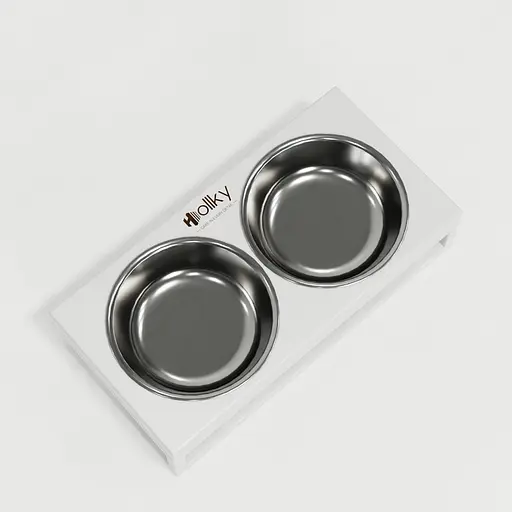 Hollky Base XS — миски на підставці для маленьких собак та котів (2 × 0,25 л) - фото 9