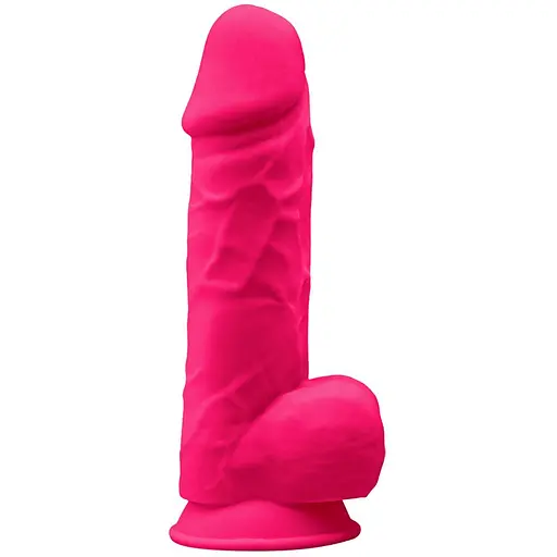 Фалоімітатор Silexd Premium Silicone Dildo Model 4 Size 8.5 21.5 см рожевий