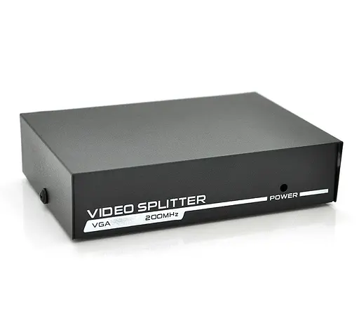 Активний спліттер 1х2 VGA сигналу Voltronic FJ2502S 200MHz 2 Port, DC5V/1A - фото 2