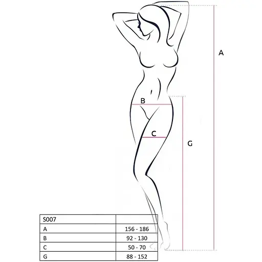 Сетчатые чулки-стокинги Passion S016 One Size, White - фото 4