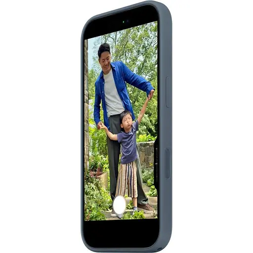 Чехол Silicone Case with Button, Animation & MagSafe для Apple iPhone 17 Anchor Blue AAA (153237) - фото 3