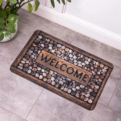 Придверный коврик 3d коврик из диатомита Welcom 38×58 (см) коврик для коридора при входе перед дверью коврик Yiwu HP-42-41 - фото 2